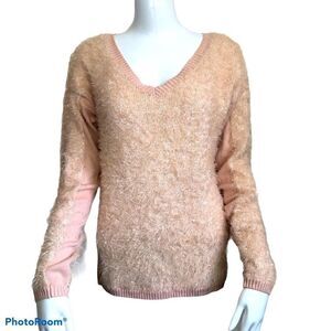 3/$25 TROUVE Knit and Sequin Pink Sweater.Size S
